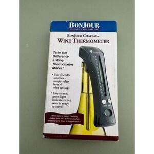 Bonjour Chateau Wine Thermometer‎ 4 Settings Red White Sparkling